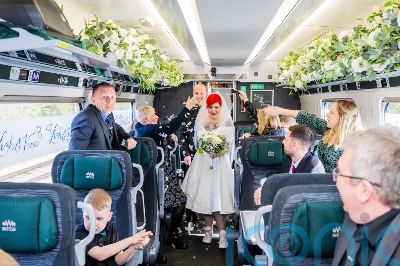 Couple celebrate entire wedding ceremony on train from Paddington to Swansea