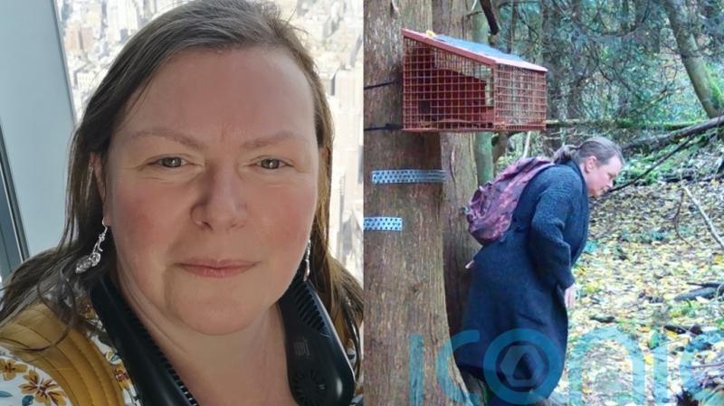 Woman who broke ankle volunteering in woods saved from ‘scary situation’ by app she uses to locate squirrel feeders