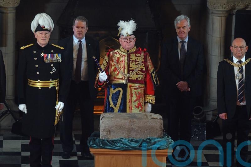 Special ceremony held as Stone of Destiny leaves Edinburgh Castle for new home