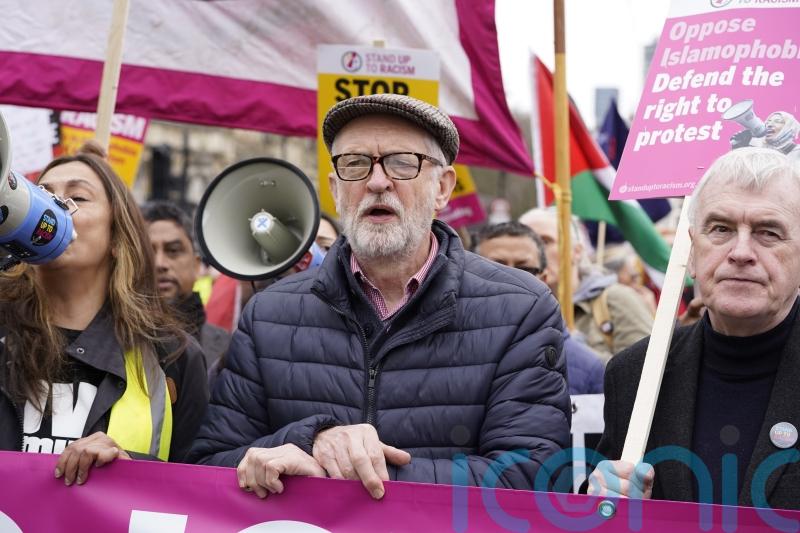 Demonstration held in support of Diane Abbott outside Home Office