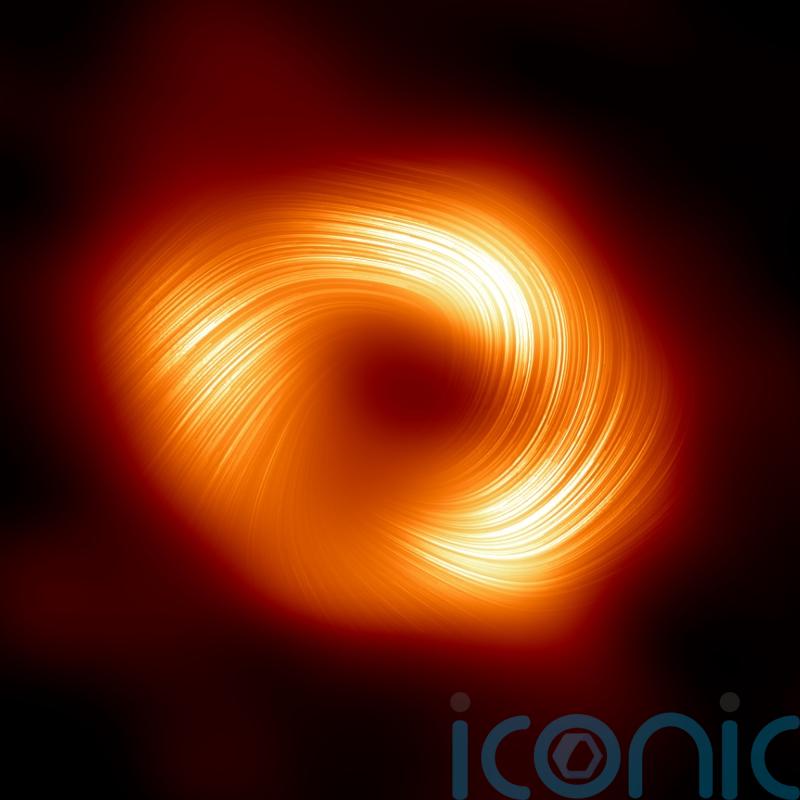 New image shows magnetic fields at edge of Milky Way’s central black hole