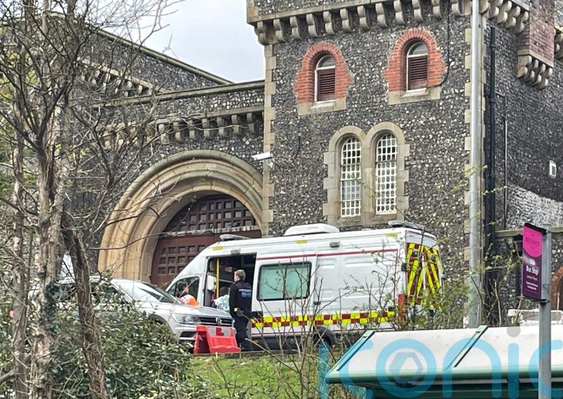 Inmates and staff taken to hospital after food poisoning at prison