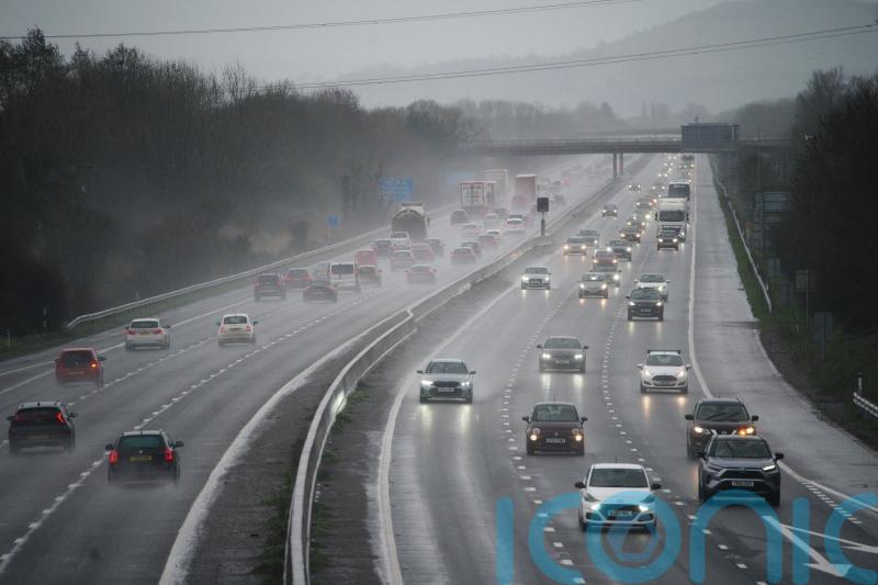 Heavy rain expected to disrupt journeys on Easter Sunday evening