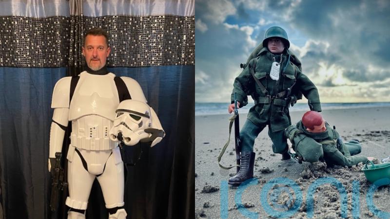 Dad with £20,000 Action Man collection who conducts photoshoots with the figurines says it connects him to inner child