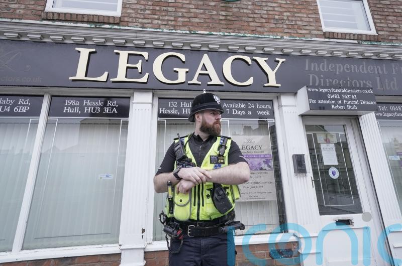 Human ashes in funeral directors’ inquiry cannot be identified, say police