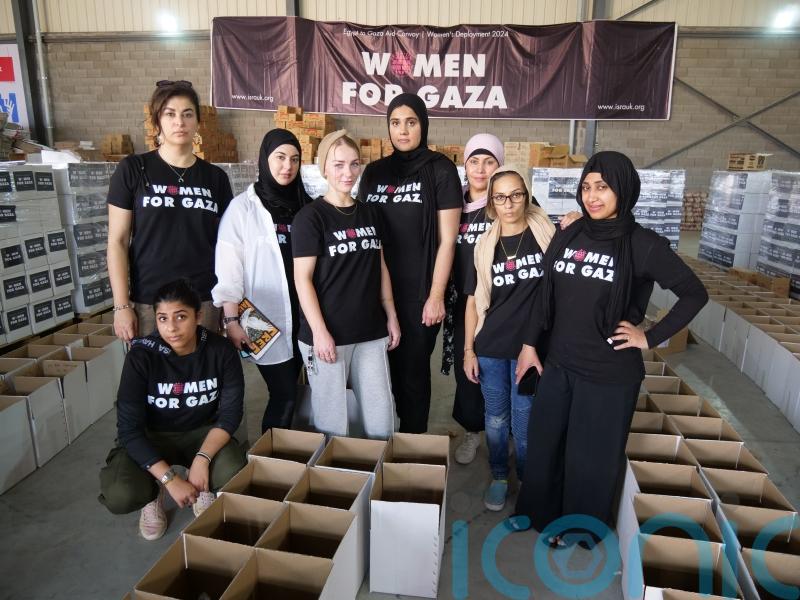 All-female team send aid to Gaza to ‘give dignity’ to women in warzone