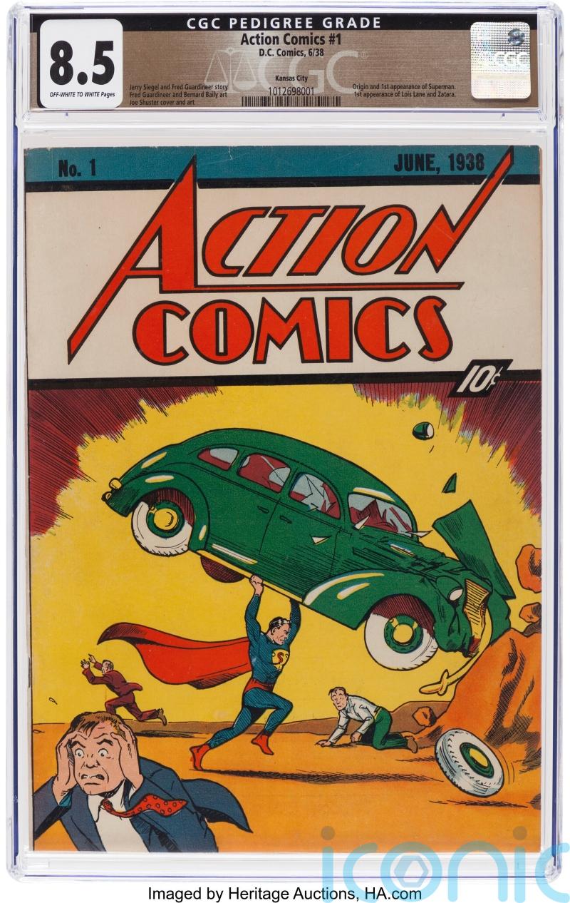 Rare copy of comic featuring Superman’s first appearance sells for £4.7m