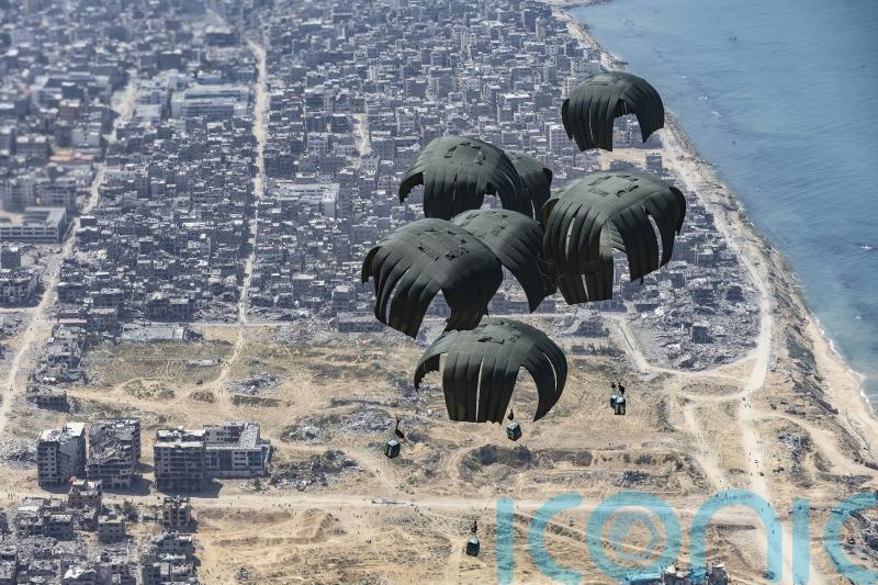 UK joins countries in largest international aid drop into Gaza since war began