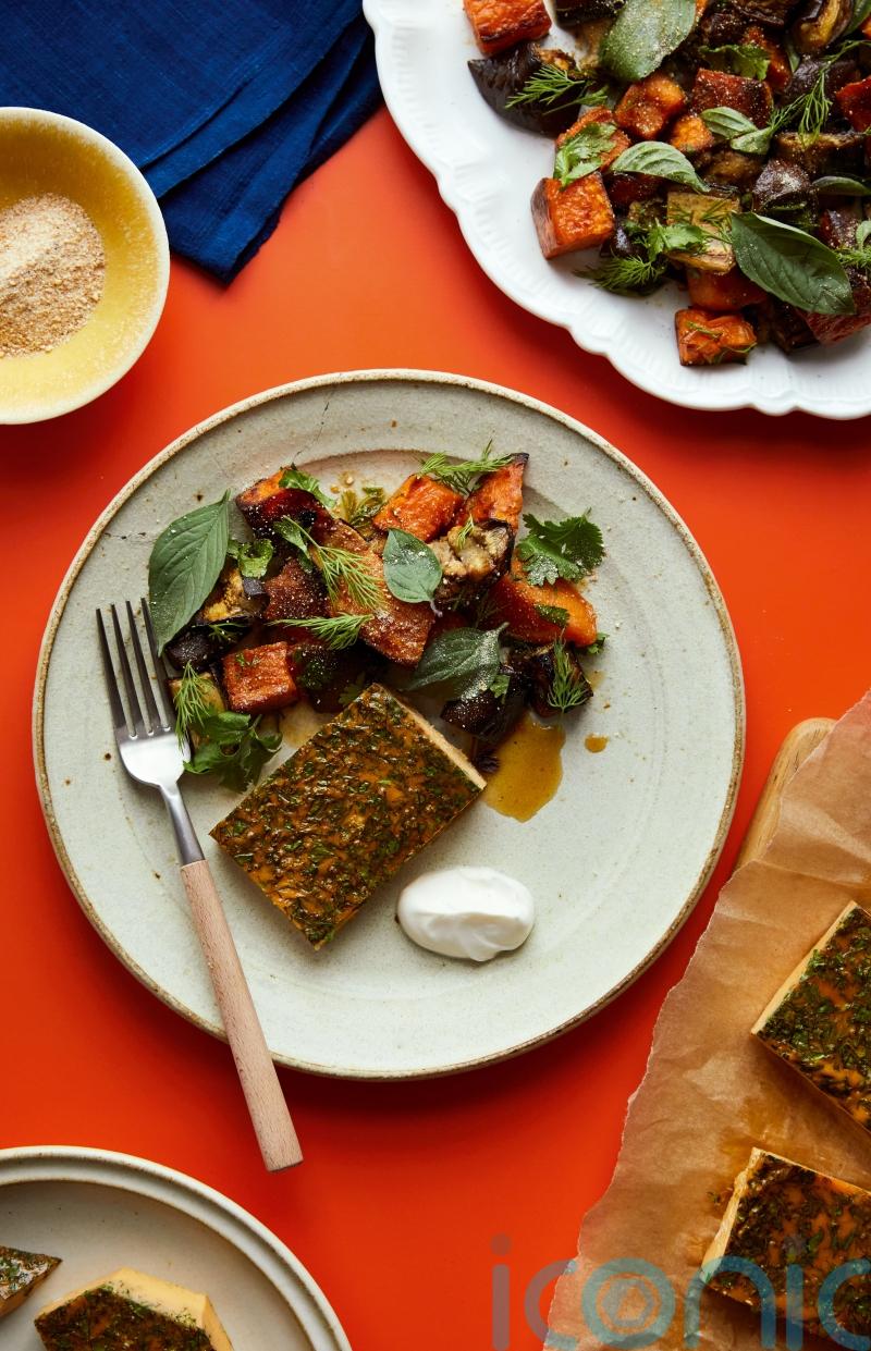 Ed Smith’s tray-baked coconut omelette with fragrant salad recipe