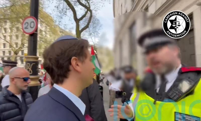 Met criticised over arrest threat to ‘openly Jewish’ man near pro-Palestine demo