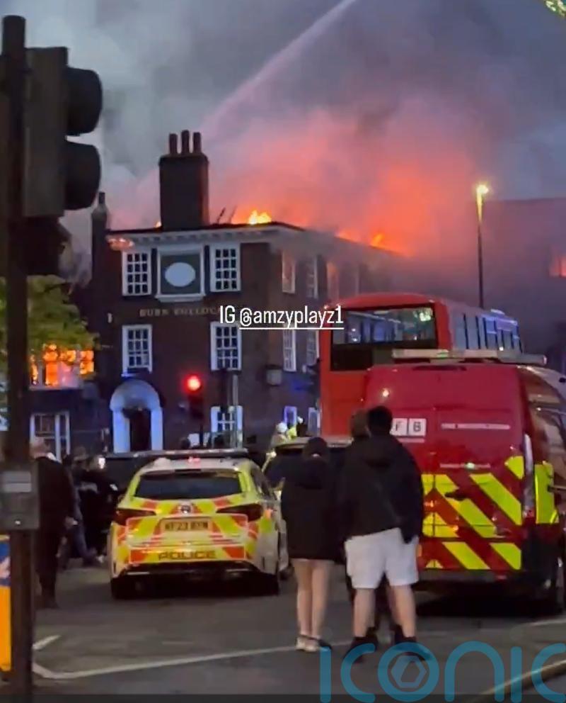 About 80 firefighters called to battle blaze at historic London pub