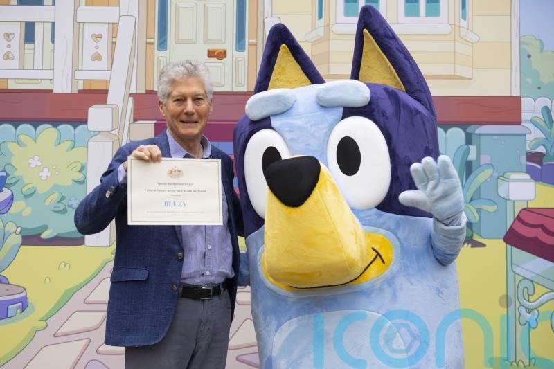 London’s Australia House renamed Bluey House for day as show receives award