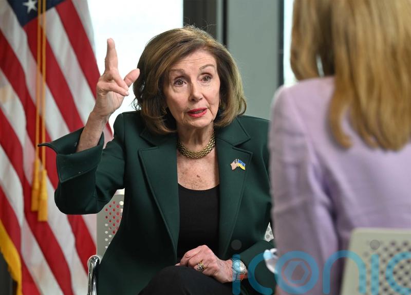 Nancy Pelosi dismisses Johnson and Truss’s claims world was ‘safer’ under Trump
