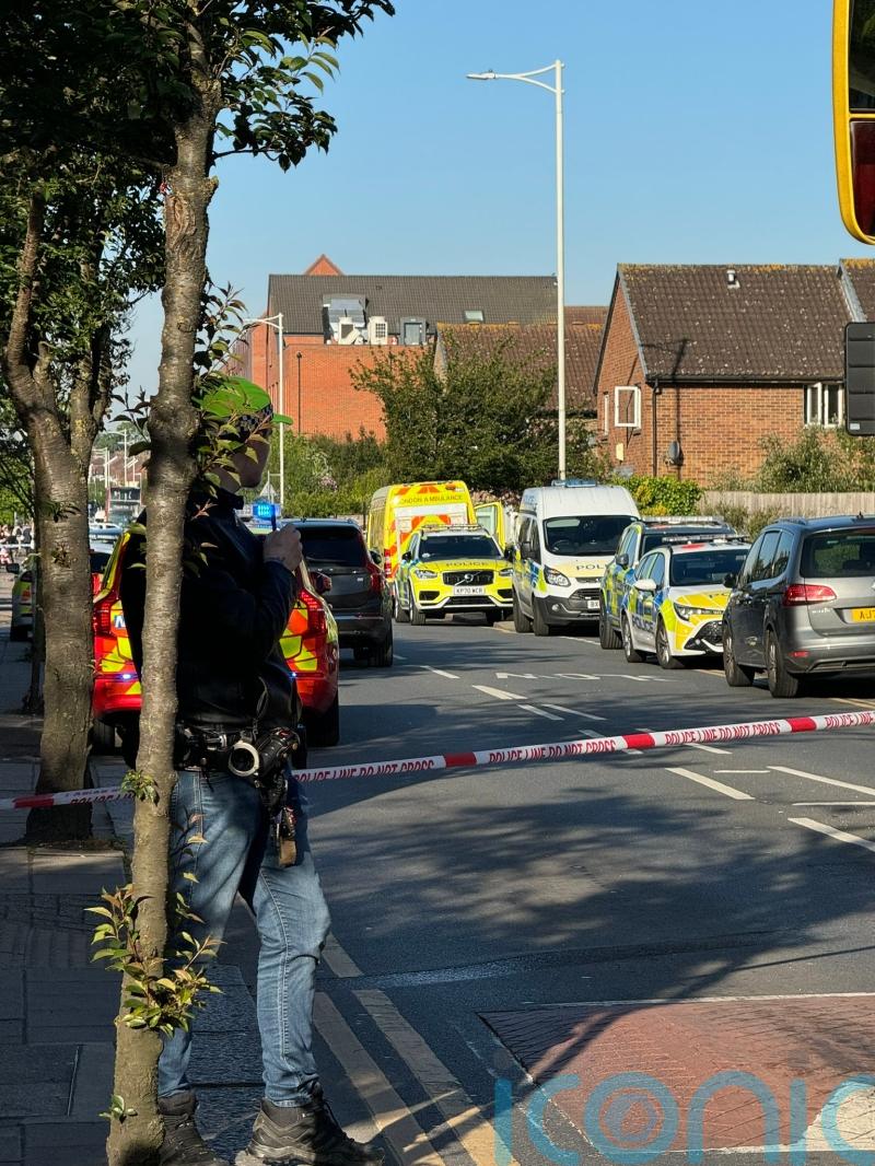 Man with sword arrested after stabbings and attacks on police officers