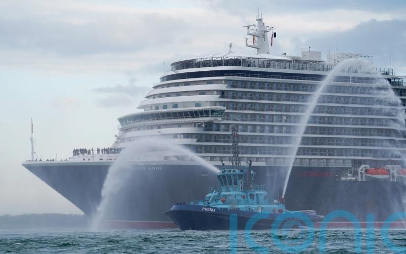 Cunard’s new ship Queen Anne arrives in Southampton