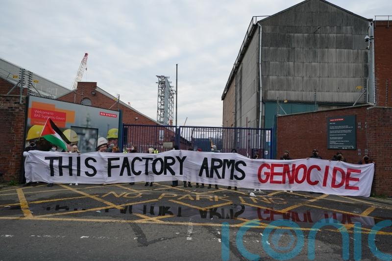Arrests made as pro-Palestine protesters target BAE Systems and Government
