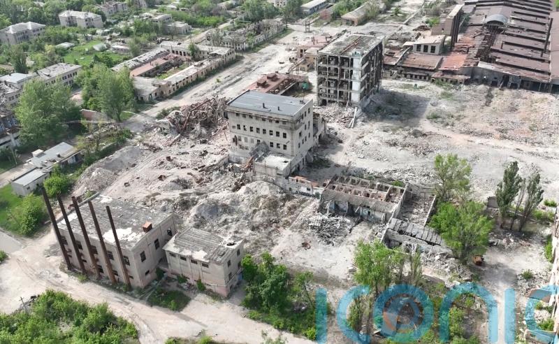 Drone footage shows devastation of Russia assault on eastern Ukrainian city
