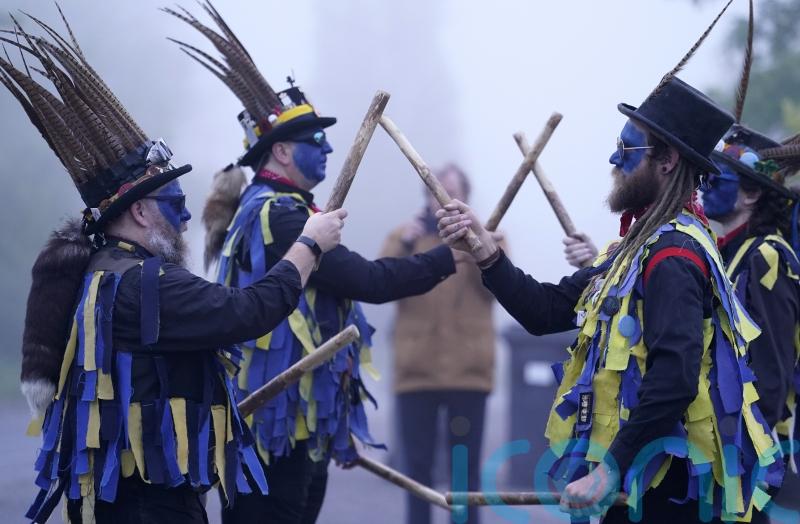 In Pictures: May Day dawn welcomed by Morris Men and Pagans