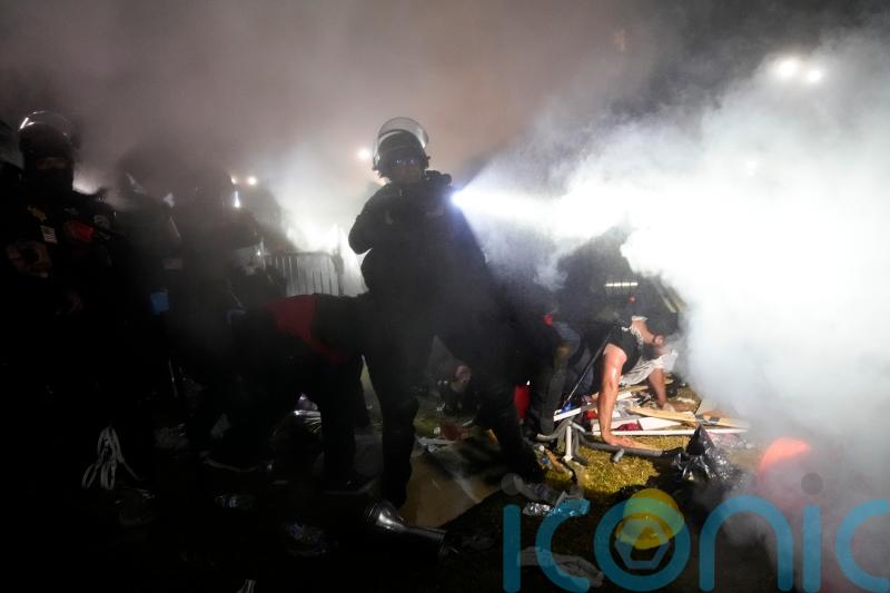 Police begin removing barricades at pro-Palestinian protesters’ site at UCLA