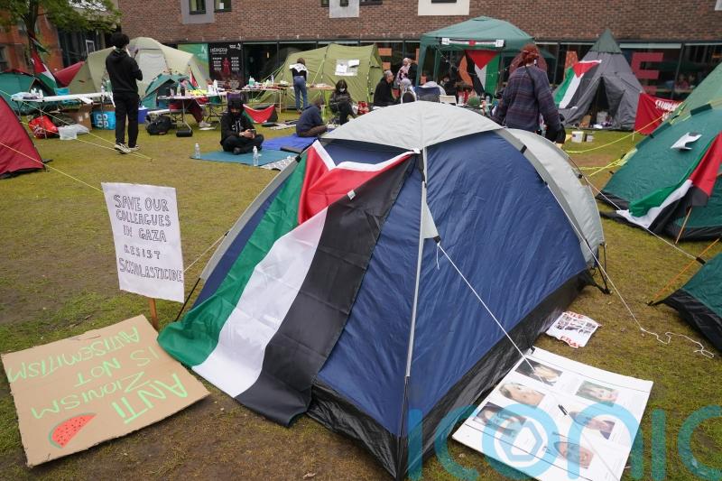 Student protests on UK campuses will spread but not get violent, say organisers
