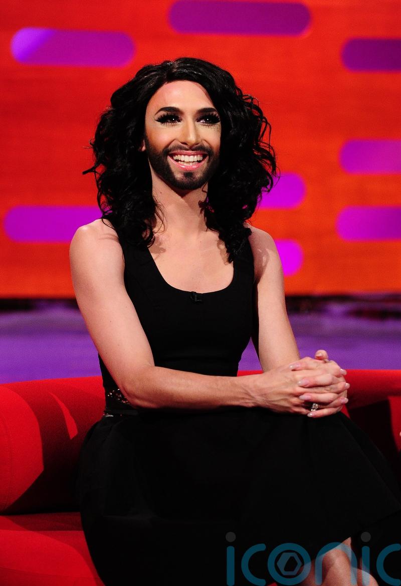 Eurovision winner Conchita Wurst performs in Malmo amid Palestinian protest