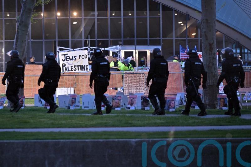 Police dismantle students’ pro-Palestinian tent encampment in Massachusetts