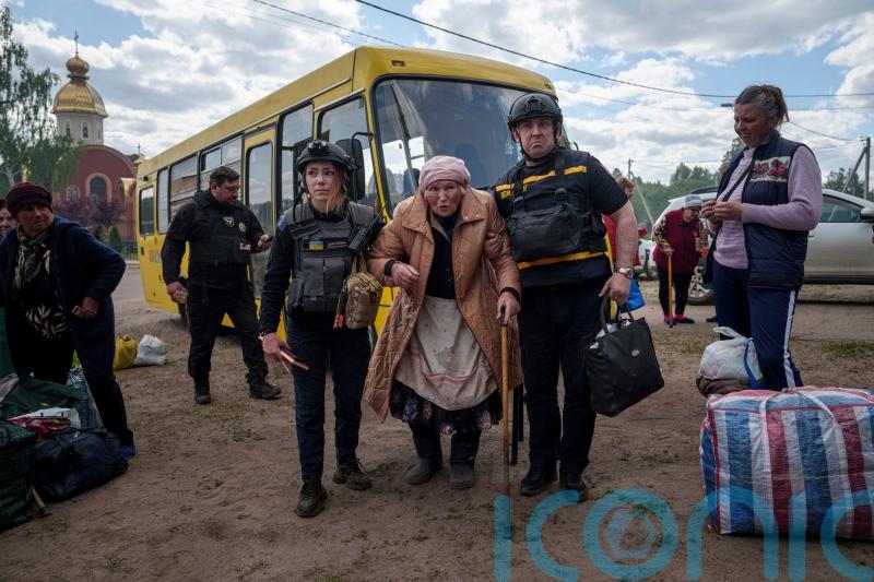 Only few hundred residents remain in Ukrainian border town amid Russian assault
