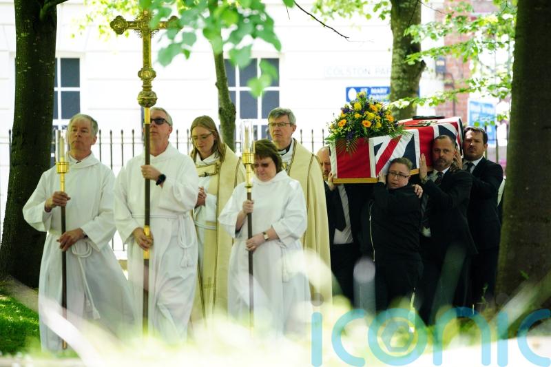 Hundreds pack church to pay tribute to ‘hero’ aid worker killed in Gaza