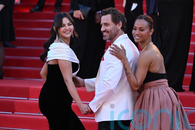 Selena Gomez and Zoe Saldana emotional after standing ovation at Cannes