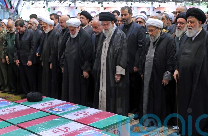 Iran’s supreme leader leads prayers for president killed in helicopter crash