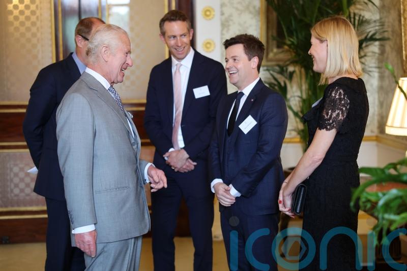 &lsquo;He was at home breastfeeding&rsquo;: Dec tells King why Ant missed Palace reception
