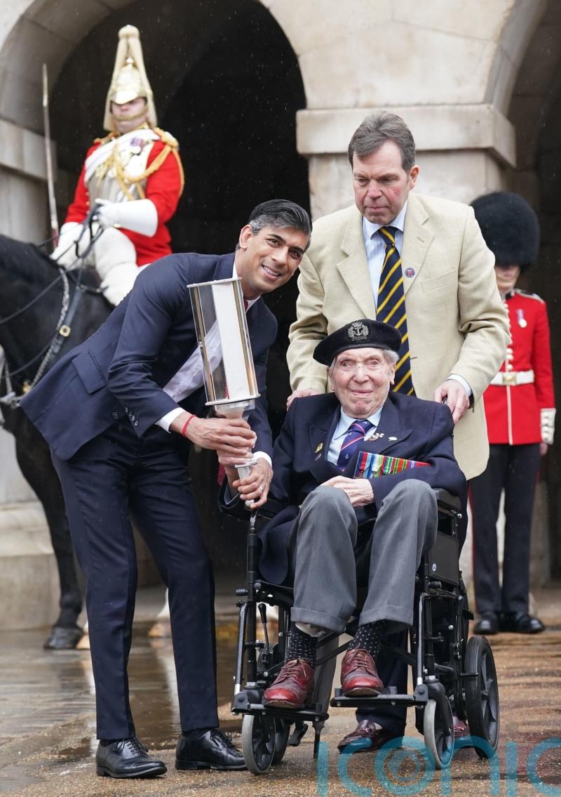 Rishi Sunak begins commemorative torch relay ahead of 80th anniversary of D-Day