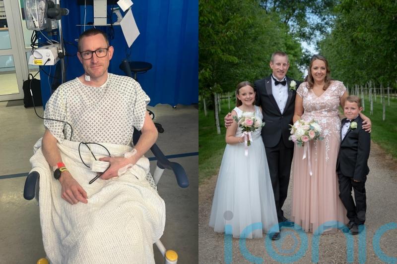 Dad diagnosed with cancer after mole turned &lsquo;velvety&rsquo; launches &pound;350k fundraiser so he can live to see children grow up