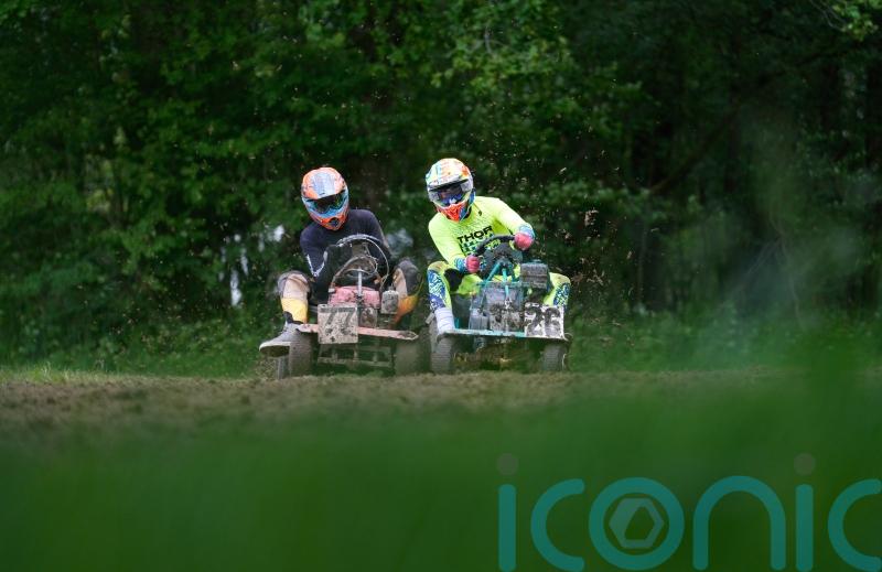 In Pictures: Competitors all revved up for lawnmower racing world champs