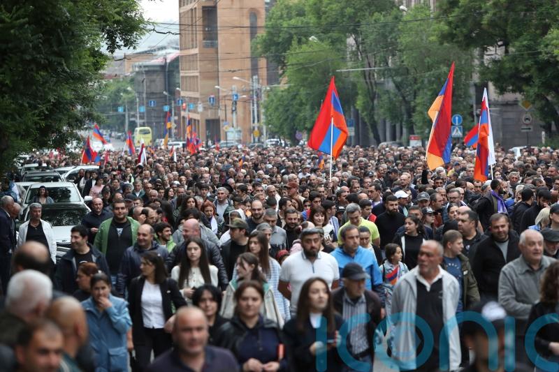 Armenians throng to the capital to demand prime minister’s resignation