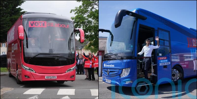 General Election show on the road as parties launch battle buses