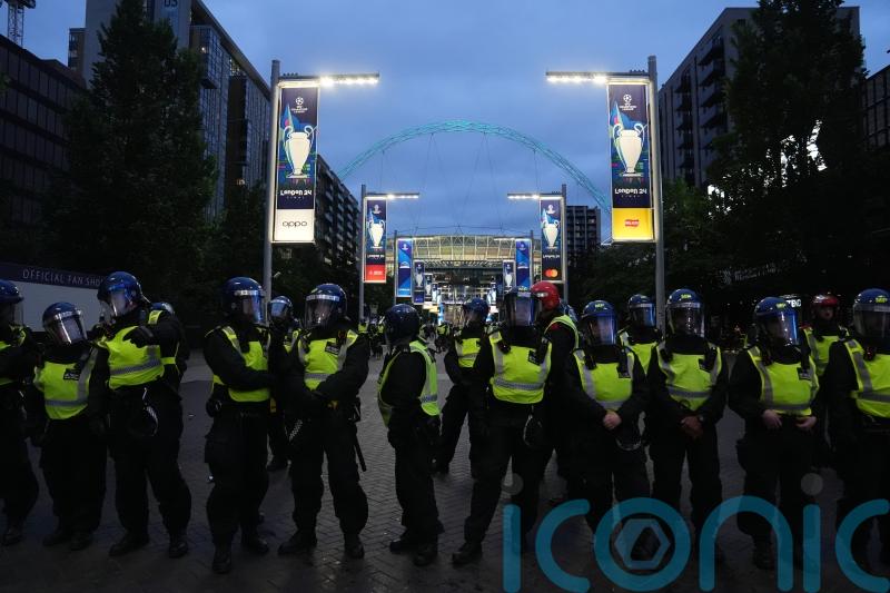 Police make 56 arrests around Champions League final at Wembley