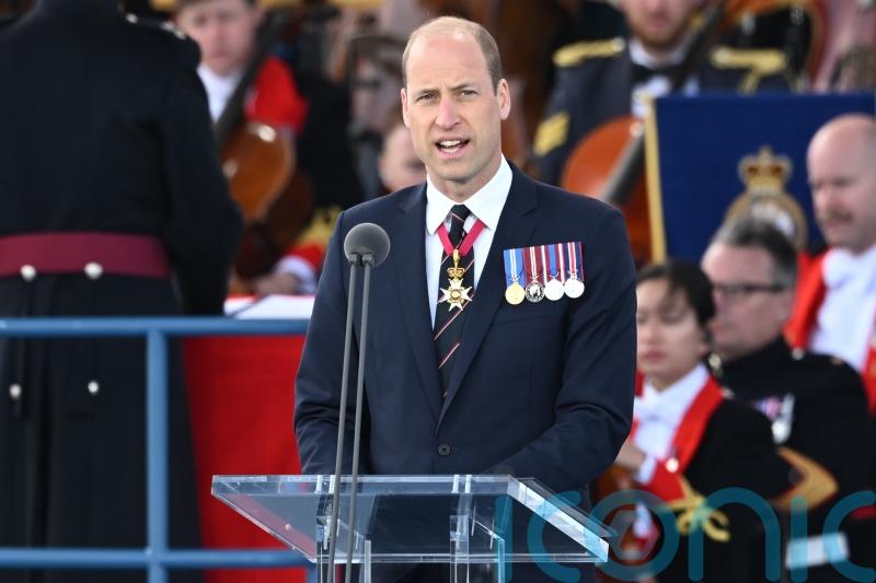 William hails bravery of D-Day heroes and remembers loved ones left behind