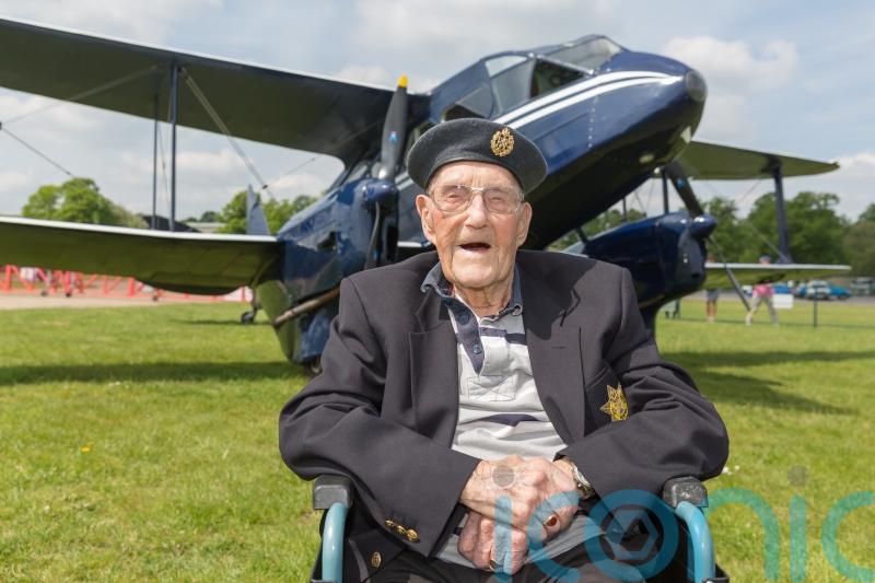 102-year-old RAF veteran flies again in 1930s plane