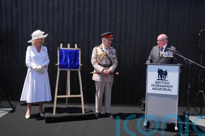King and Queen open Churchill education centre close to Normandy memorial