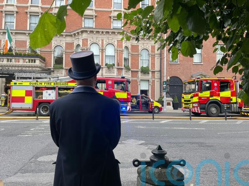 Firefighters bring blaze at Dublin&rsquo;s Shelbourne Hotel under control