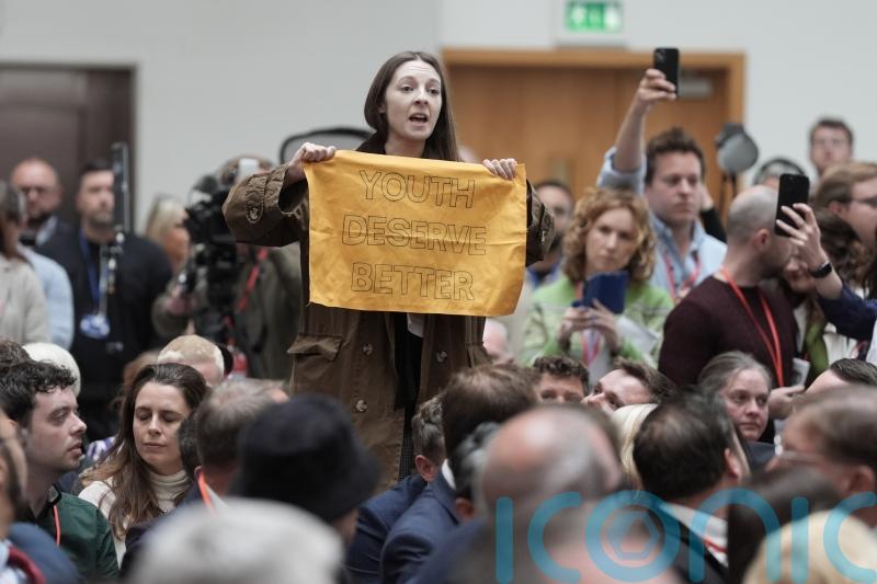 Protester disrupts Keir Starmer’s manifesto launch