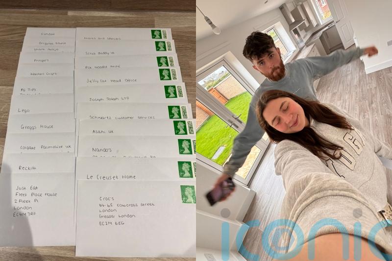 Couple who sent letters to companies asking for housewarming gifts receive &pound;270 air fryer and thousands of new followers
