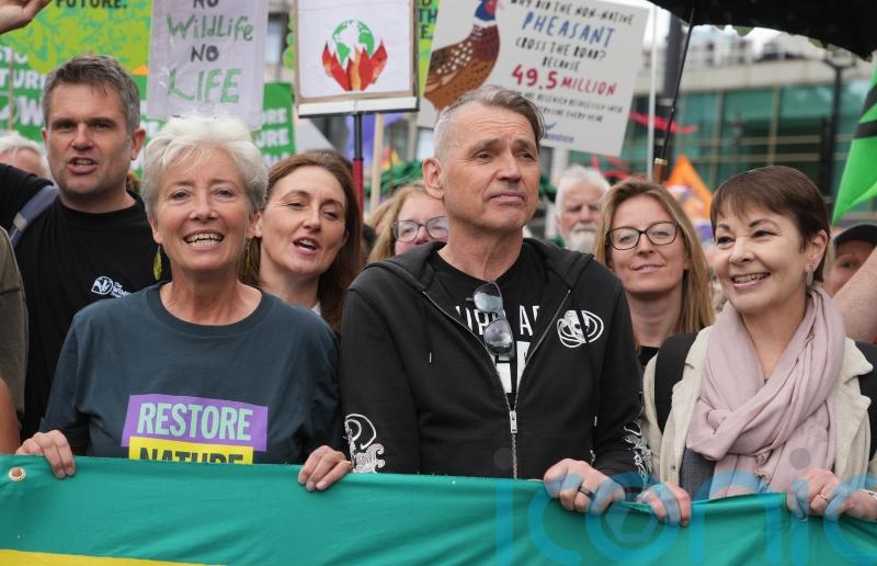 Dame Emma Thompson urges politicians to ‘listen up’ at London nature march