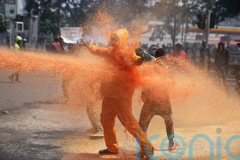 Part of Kenya’s parliament burns as thousands of anti-tax protesters enter
