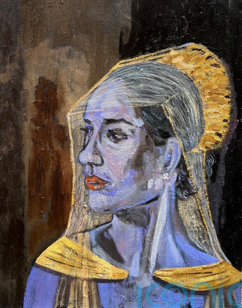 Artist behind portrait of late Queen depicts Harry and Meghan as historic royals