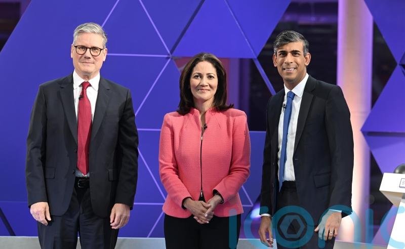 Key moments from BBC’s head-to-head election debate between Starmer and Sunak