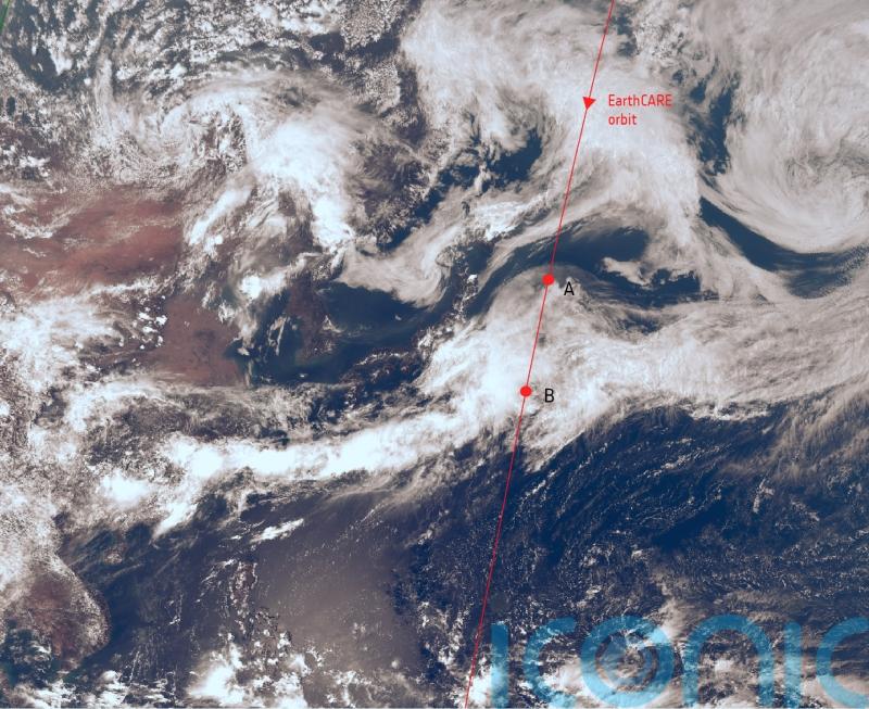Satellite image sheds light on how ice and snow in clouds turn into rain
