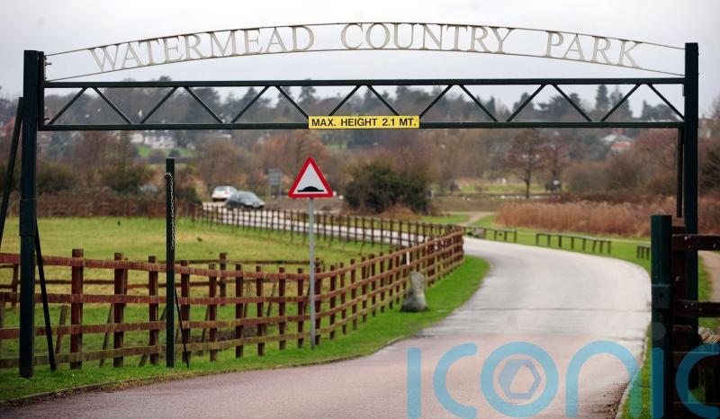 Man arrested after police dog dies following search of water at country park
