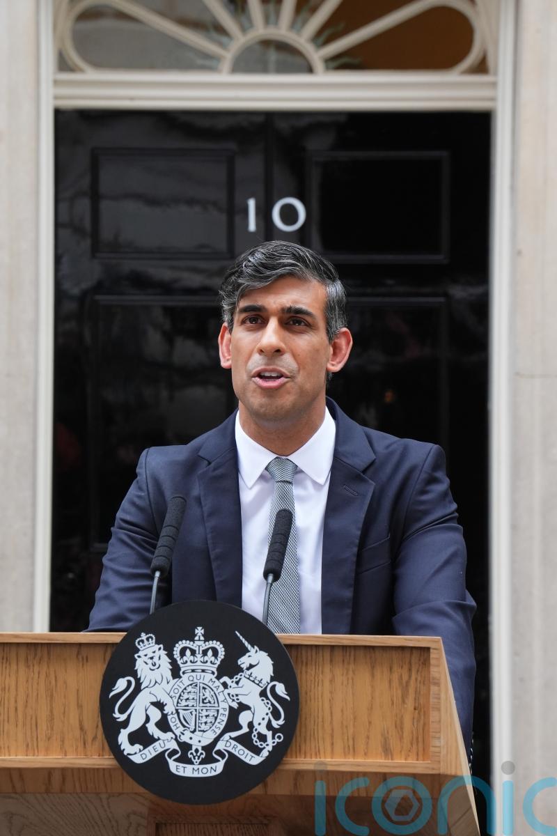 Sunak apologises for Tory electoral disaster and confirms plan to quit as leader